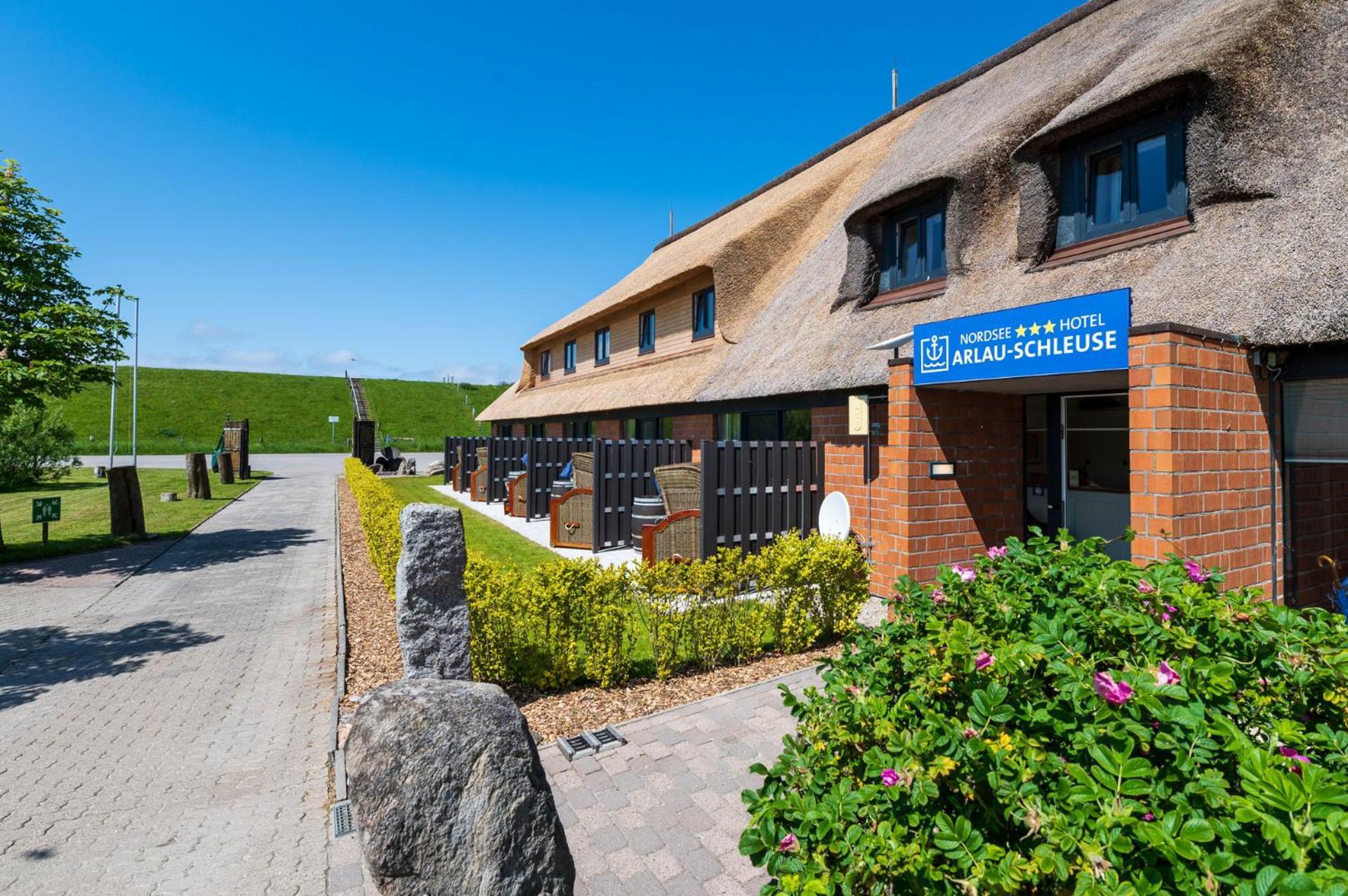 Nordsee-Hotel Arlau-Schleuse Hattstedtermarsch Esterno foto